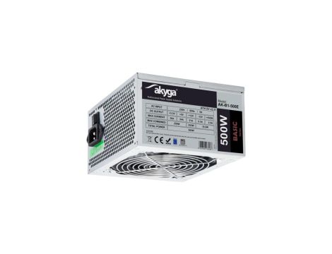Akyga AK-B1-500E Zasilacz ATX 500W PPFC P4 3x SATA 2x Molex FAN 12cm