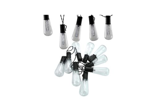 Girlanda Ogrodowa LED Bateryjna 2.6m na baterie 2xAA EDISON Czarna Goldlux