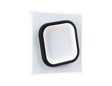 Lampa ścienna 2FORM LED 13W/9W 1600lm/1125lm IP44 240x240mm 4000K 230V IP20 biały/ czarny / tworzywo sztuczne