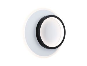 Lampa ścienna 2FORM LED 9,5W/7W 1190lm/870lm IP44 240mm 4000K 230V IP20 biały/ czarny / tworzywo sztuczne