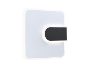Lampa ścienna 2FORM LED 12,5W/3,6W 1570lm/460lm 240x240mm 4000K 230V IP20 biały/ czarny / tworzywo sztuczne