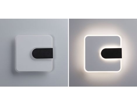 Lampa ścienna 2FORM LED 12,5W/3,6W 1570lm/460lm 240x240mm 4000K 230V IP20 biały/ czarny / tworzywo sztuczne - 7