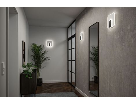 Lampa ścienna 2FORM LED 12,5W/3,6W 1570lm/460lm 240x240mm 4000K 230V IP20 biały/ czarny / tworzywo sztuczne - 8