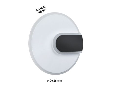 Lampa ścienna 2FORM LED 9W/3,5W 1160lm/430lm IP44 240mm 4000K 230V IP20 biały/ czarny / tworzywo sztuczne - 9