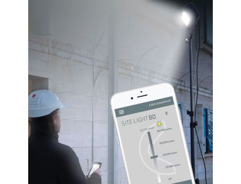Lampa do oświetlania dużych obszarów roboczych 80000 lm Scangrip SITE LIGHT 80 03.5269 w walizce transportowej 49.0390 - 21