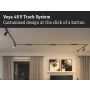 Łącznik szynowy L VEYA system 48V DC czarny matowy / tworzywo sztuczne - 7