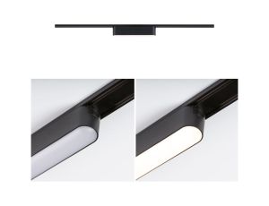 Oprawa na szynoprzewód VEYA JORIN LED 5W 650lm IP20 3000K 48V DC czarny matowy / aluminium