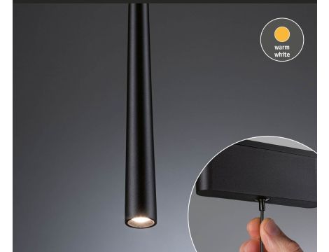 Oprawa zwieszana na szynoprzewód VEYA LYREN LED 5W 600lm IP20 3000K 48V DC czarny matowy / aluminium - 4