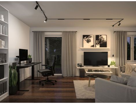 Oprawa na szynoprzewód VEYA  LENSIA LED DIM 10W 1500lm IP20 2700K-6000K 48V DC czarny matowy / aluminium - 7