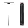 Oprawa zwieszana na szynoprzewód VEYA LYREN DIM LED 5,2W 500lm IP20 2700-6000K 48V DC czarny matowy / aluminium - 12