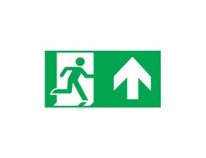 Piktogram wyjście w górę prawo E10 Intelight do OXIMIA, ramki dwustronnej ORION, SUPREMA