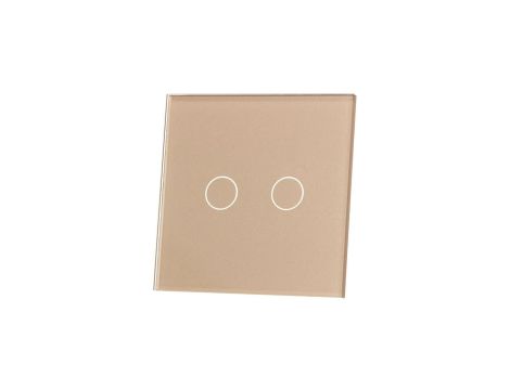 Livolo SZAMPAŃSKI METALIZOWANY PANEL SZKLANY 702-63