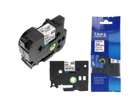 Taśma do drukarki BROTHER TZ-251 / 24mm 8m / Biała taśma TZe-251