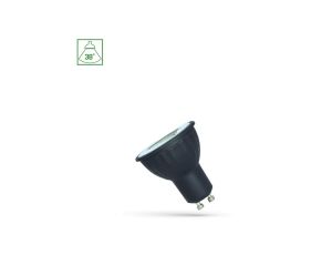 LED GU10 230V 6W SMD 38st NW z soczewką czarna SPECTRUM