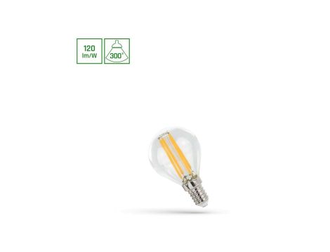 LED KULKA E-14 230V 5.5W COG WW CLEAR SPECTRUM