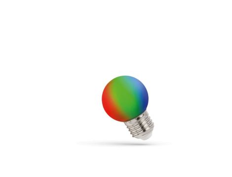 LED KULKA E-27 230V 1W RGB SPECTRUM