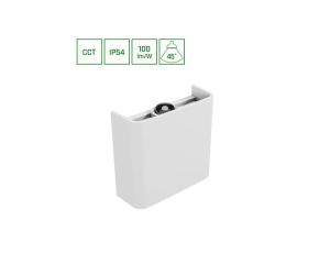 LUNARIX 1 KINKIET 2W CCT 230V IP54 RA90 110x100x40MM BIAŁY, ŚWIECI GÓRA/DÓŁ