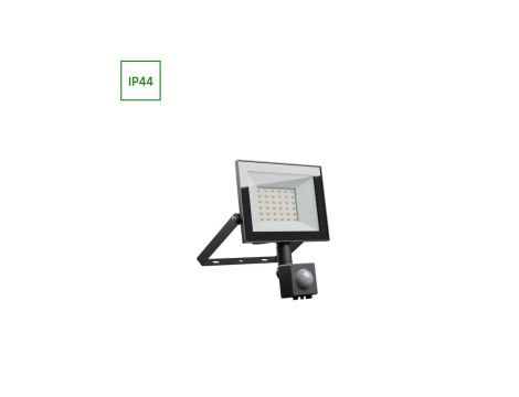 NOCTIS LUX 4 NAŚWIETLACZ 30W NW 230V IP44 141x185x53mm CZARNY czujnik ruchu PIR