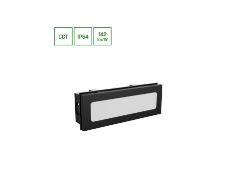 ENCANTA 6W CCT 230V IP54 230x84x60MM CZARNY PODTYNKOWA ELEWACYJNA