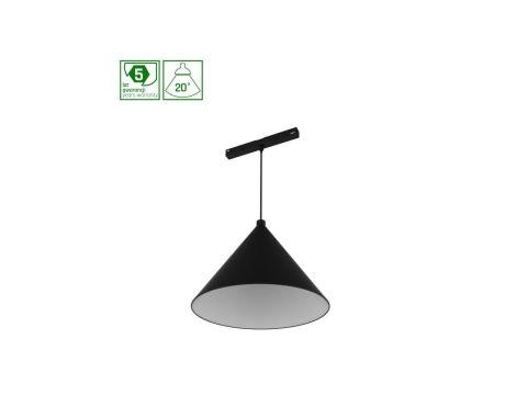 SYSTEM SHIFT - HANGIT CONE OPRAWA ZWIS NA SZYNOPRZEWÓD fi245x185mm 6W 5 LAT GW.