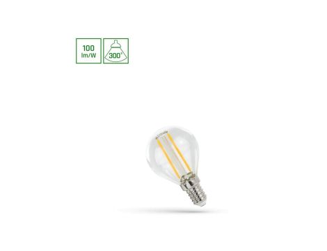 LED KULKA E-14 230V 1W COG WW CLEAR SPECTRUM