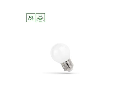 LED KULKA E-27 230V 1W COG NW MILKY SPECTRUM