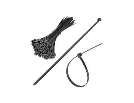 Opaski zaciskowe kablowe 4,8x360mm czarne 100szt. ERKO