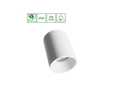 ORBITO NATYNKOWA 10W NW 230V 40ST IP44 UGR19 RA90 FI75X100MM BIAŁY OKRĄGŁA 5 LAT