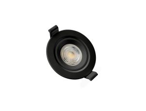 FIALE CORE FLAT GU10 OCZKO GU10 IP20 FI90X26MM CZARNY OKRĄGŁA RUCHOMA