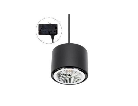 CHLOE AR111 NATYNKOWA GU10 250V IP20 120x85mm CZARNY okrągła nieruchoma TRACK