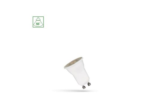 LED MR11 GU10 230V 2W SMD 55st NW z soczewką SPECTRUM