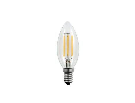 Żarówka LED E14 B35 4W = 40W 400lm 3000K Ciepła 360 Filament GOLDLUX (Polux)