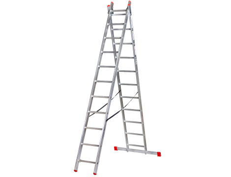 KASTOM DRABINA ALUMINIOWA  2x 10 STOPNI 150KG VHR