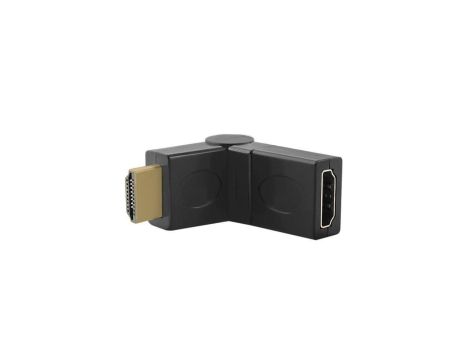 Qoltec Adapter HDMI A męski HDMI A żeński kątowy obrotowy