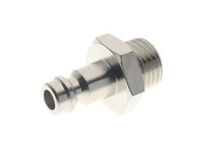 Króciec złączki RS PRO G 1/8 męskie rodzaj Męski Gwintowany Mosiądz 1/8in