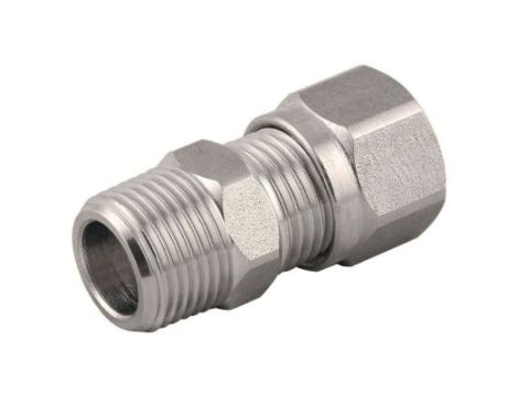 Adapter gwintowany prosty gwint – rura BSP 1/8 męskie Wciskane 8 mm RS PRO Złączka prosta 1/8 in Male
