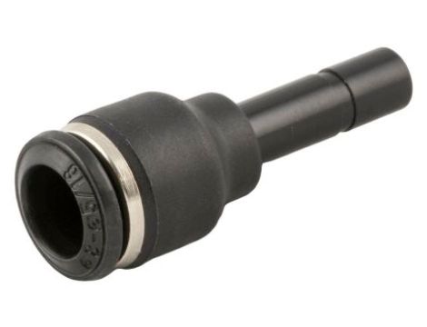 Adapter gwintowany prosty typu rura – rura Wciskane 8 mm Wciskane 10 mm RS PRO Złączka prosta