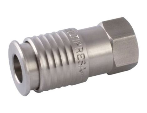 Adapter gwintowany prosty gwint – rura RS PRO 1/2 in Female rodzaj Żeński Gwintowany, rura Stal 1/2in