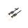 Patch cord S/FTP Cat 8 Cu PVC tekstylny czarny 5m 30AWG IKGBJ