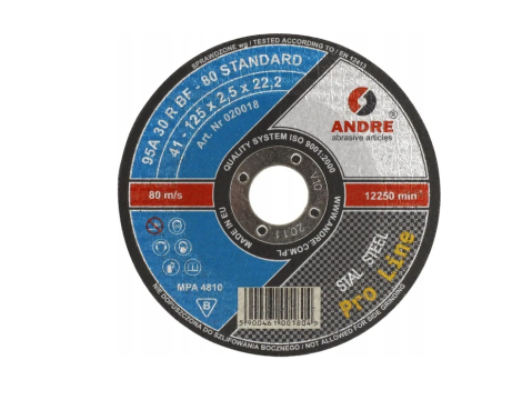 ANDRE TARCZA DO METALU 125 x 2,5mm METAL PRO LINE 95A30RBF