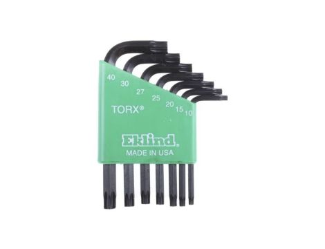 Zestaw kluczy Torx typu L, 7 szt., RS PRO