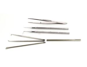Zestaw pęset, materiał: Stal nierdzewna, RS PRO