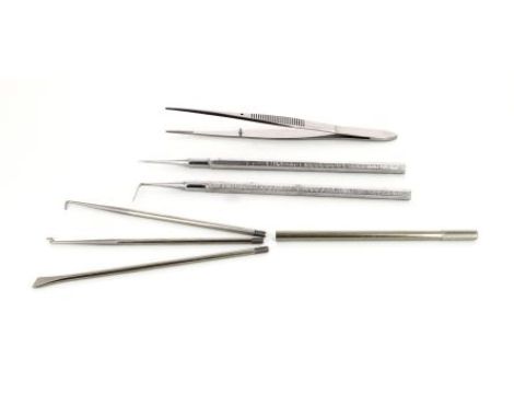 Zestaw pęset, materiał: Stal nierdzewna, RS PRO