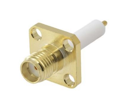 Złącze koncentryczne, 50, 27GHz, Żeńskie, męskie, Lutowane, Montaż na kołnierzu +165C -65C