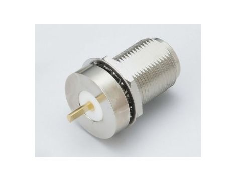 Złącze koncentryczne, 50, 11GHz, Żeńskie, męskie, Lutowane, Montaż w przegrodzie +165C -65C