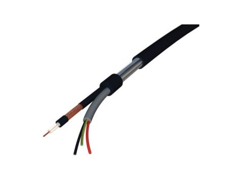 Kabel koncentryczny, 100m, KX6, Polichlorek winylu PVC, Zielony Bez zakończenia Bez zakończenia 100m, RS PRO Bez