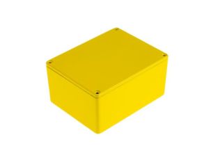 Obudowa ekranowana Żółty IP54, 121 x 95 x 61mm, RS PRO