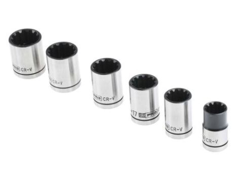 Zestaw nasadek 6 Piece 1/2 cala Kwadratowy Drive RS PRO