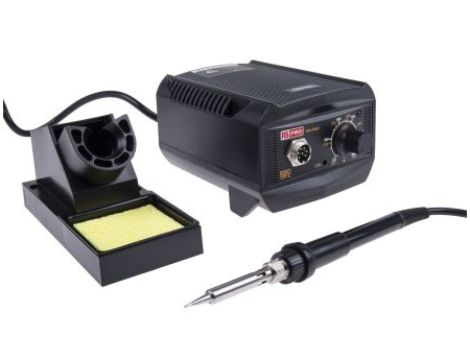 Stacja lutownicza, 1-wyjściowa, 230V, Typ F — wtyczka Schuko, typ G — brytyjski 3-stykowy, RS PRO