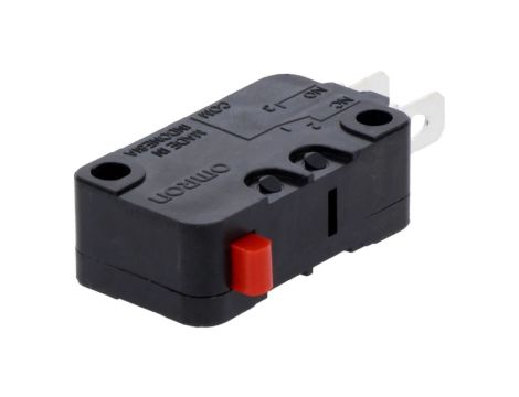 Mikroprzełącznik SNAP ACTION bez dźwigni SPDT 16A/250VAC D3V-16-1A5-H